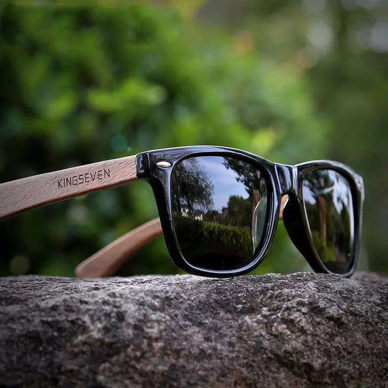 Sport sunglasses with round design in black, featuring stylish accessories from My Store.