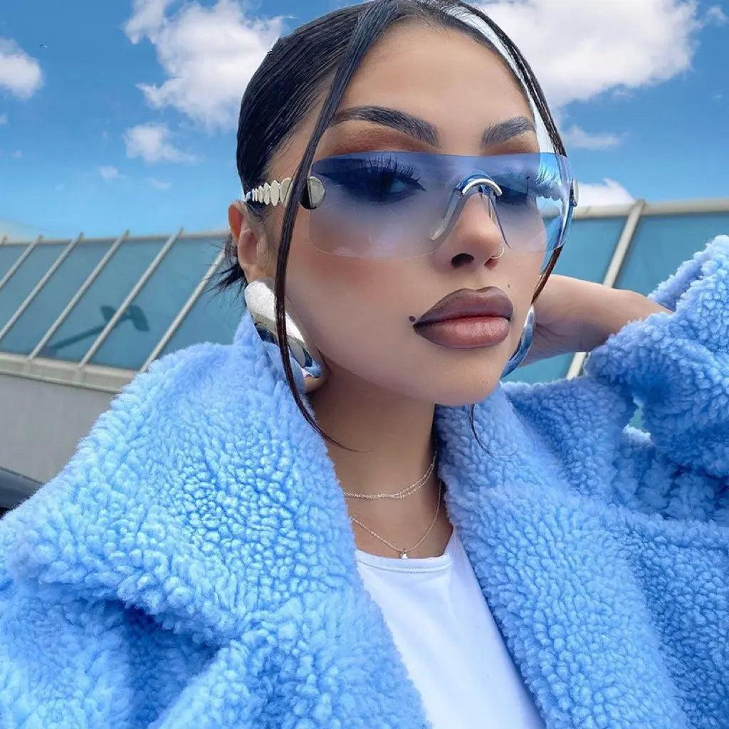 One Piece Rimless Outdoor Sunscreen Sunglasses - MRC STOREAccessoriesMy StoreOne Piece Rimless Outdoor Sunscreen Sunglasses - MRC STOREMRC STORECJYJ168936001AZBlue
