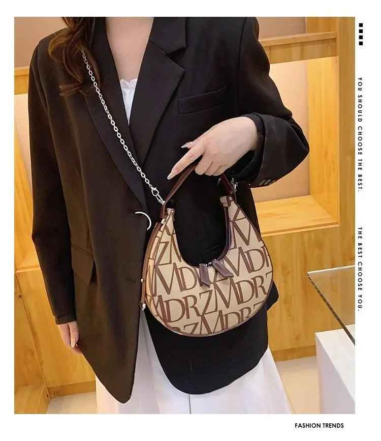 Women’s Crossbody Bag - Dumpling PU Chain - MRC STOREAccessoriesMy StoreWomen’s Crossbody Bag - Dumpling PU ChainMRC STORECJNS198803201AZBrown