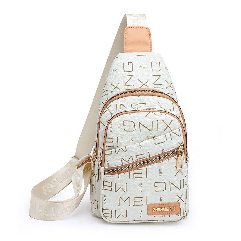 Women’s Crossbody Chest Bag - Fashion Letters PU - MRC STOREAccessoriesMy StoreWomen's Chest Bag with Fashion Letters – New Printed Crossbody Bag for Daily Use - MRC STOREMRC STORECJYD227342402BYBrown