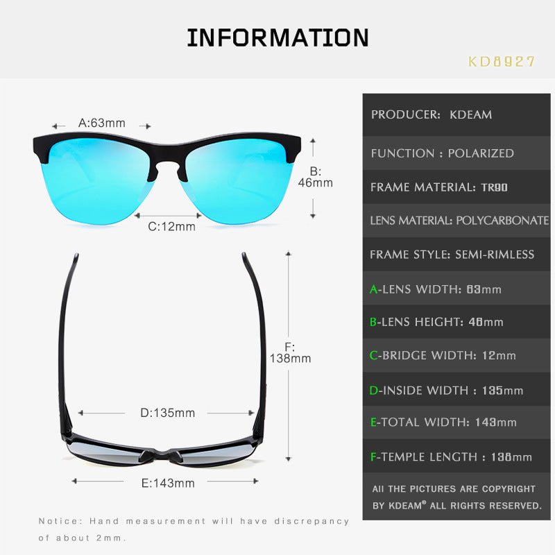 Men’s TR90 Half - Frame Polarized Sunglasses - UV400 Protection - MRC STOREAccessoriesMy StoreMen’s TR90 Half - Frame Polarized Sunglasses - UV400 Protection My Store MRC STORECJCF245539701AZC1