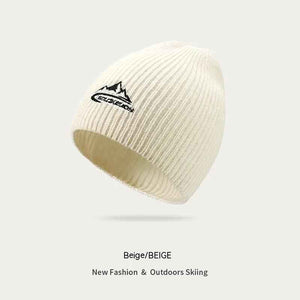 Gray wool beanie from My Store, soft and warm accessories with a classic knit style, free size for comfortable fit.