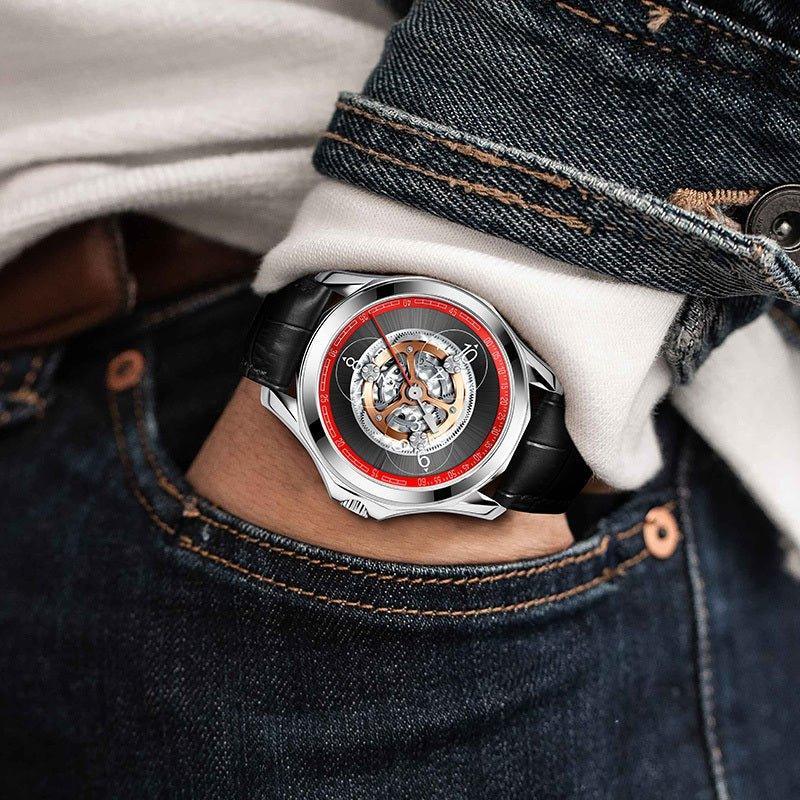 Automatic Hollow Mechanical Watch - 5 ATM Waterproof watch - MRC STOREAccessoriesMy StoreAutomatic Hollow Mechanical Watch - 5 ATM Waterproof watch - MRC STOREMRC STORECJJX167831903CXSilver black
