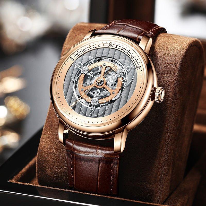 Automatic Hollow Mechanical Watch - 5 ATM Waterproof watch - MRC STOREAccessoriesMy StoreAutomatic Hollow Mechanical Watch - 5 ATM Waterproof watch - MRC STOREMRC STORECJJX167831903CXSilver black