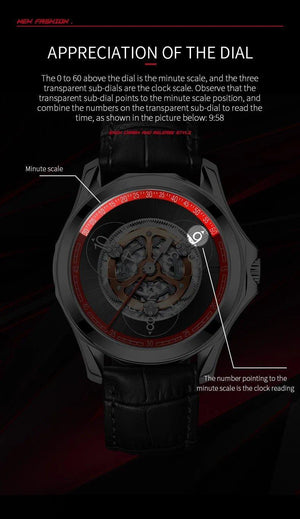 Automatic Hollow Mechanical Watch - 5 ATM Waterproof watch - MRC STOREAccessoriesMy StoreAutomatic Hollow Mechanical Watch - 5 ATM Waterproof watch - MRC STOREMRC STORECJJX167831903CXSilver black