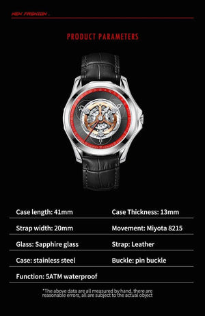 Automatic Hollow Mechanical Watch - 5 ATM Waterproof watch - MRC STOREAccessoriesMy StoreAutomatic Hollow Mechanical Watch - 5 ATM Waterproof watch - MRC STOREMRC STORECJJX167831903CXSilver black