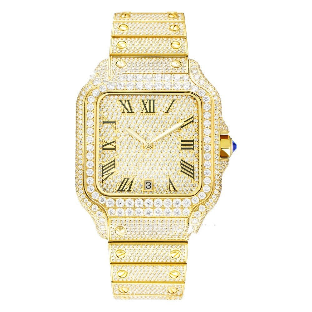 Men’s Moissanite Watch - Stainless Steel Clarity - MRC STOREAccessoriesMy StoreMen’s Moissanite Watch - Stainless Steel Clarity My Store  642.68MRC STORECJJX241368201AZGold