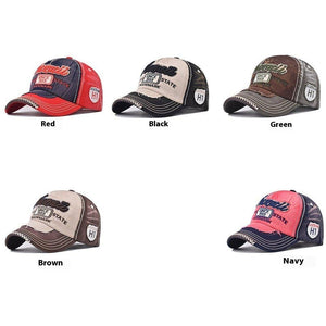 Unisex navy blue cotton cowboy hat with adjustable dome, all-season cap, casual accessories.