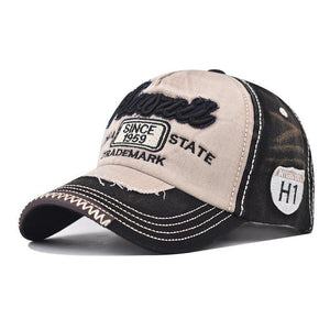 Unisex navy blue cotton cowboy hat with adjustable dome and peaked brim, suitable for all seasons, accessories by My Store.