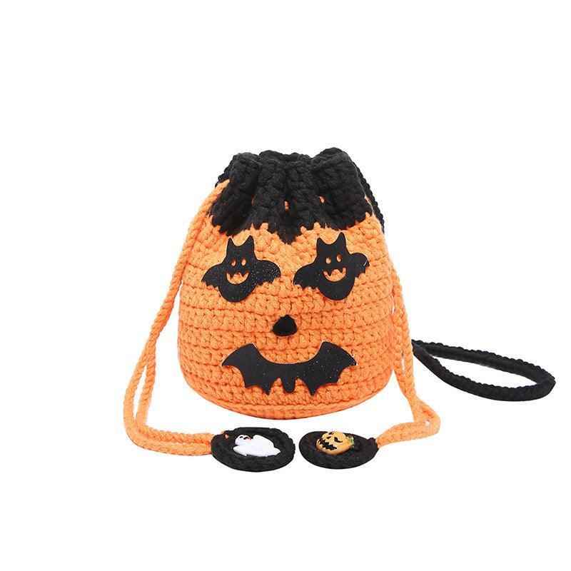 Halloween Handmade Wool Bat & Pumpkin Woven Shoulder Messenger Bag - MRC STOREAccessoriesMy StoreHalloween Handmade Wool Bat & Pumpkin Woven Shoulder Messenger Bag - MRC STOREMRC STORECJNS214772602BYPumpkin Style