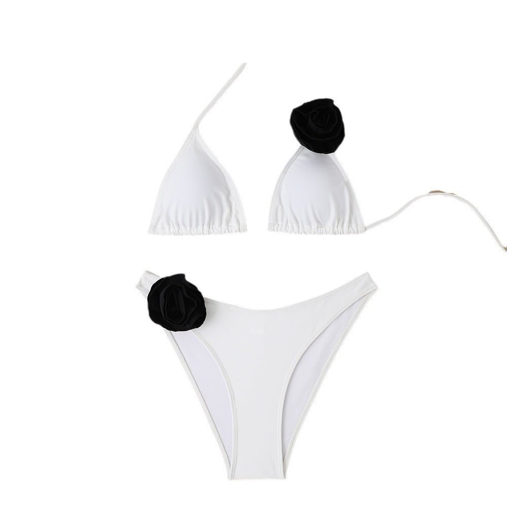 Women’s Bikini Suit - 3D Lace - Up Split Fit - MRC STOREbikini setMy StoreWomen’s Bikini Suit - 3D Lace - Up Split Fit My Store MRC STORECJYJ206776409IRBlack White FlowersL