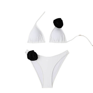 Women’s Bikini Suit - 3D Lace - Up Split Fit - MRC STOREbikini setMy StoreWomen’s Bikini Suit - 3D Lace - Up Split Fit My Store MRC STORECJYJ206776409IRBlack White FlowersL