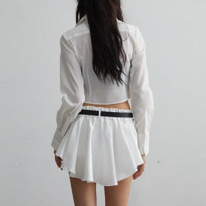 White Ruffled Short Skirt – Flouncy Design - MRC STOREbottomMy StoreWhite Versatile Ruffled Short Summer Skirt - Flouncy Anti - Exposure Design - MRC STOREMRC STORECJQZ220292003CXWhiteL