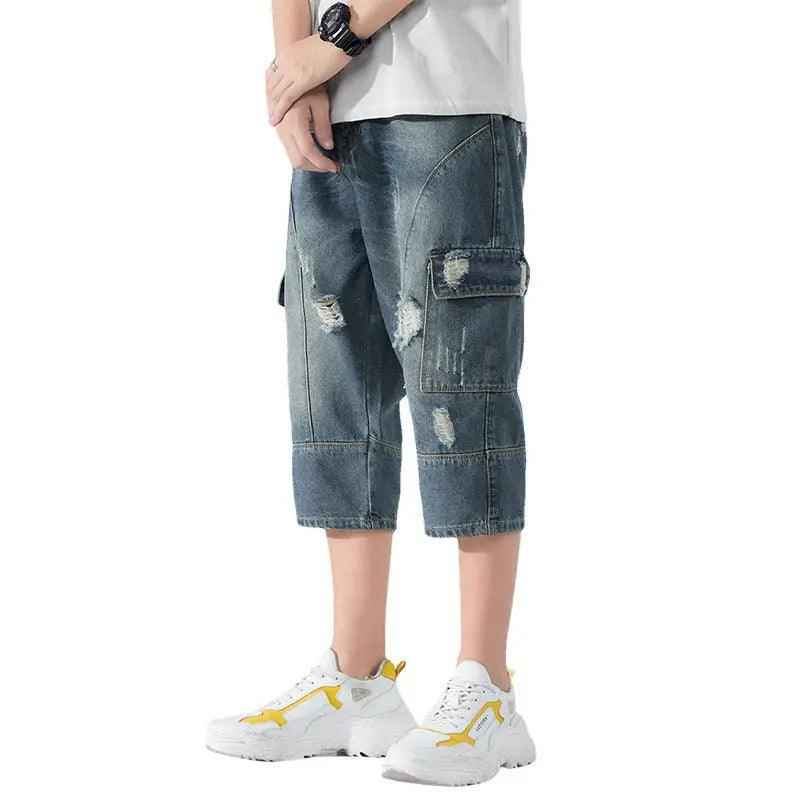 Loose Elastic Waist Cropped Jeans - MRC STOREbottomsMy StoreLoose Elastic Waist Cropped JeansMRC STORECJYD189142301AZ28Picture Color