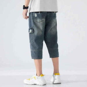 Loose Elastic Waist Cropped Jeans - MRC STOREbottomsMy StoreLoose Elastic Waist Cropped JeansMRC STORECJYD189142301AZ28Picture Color