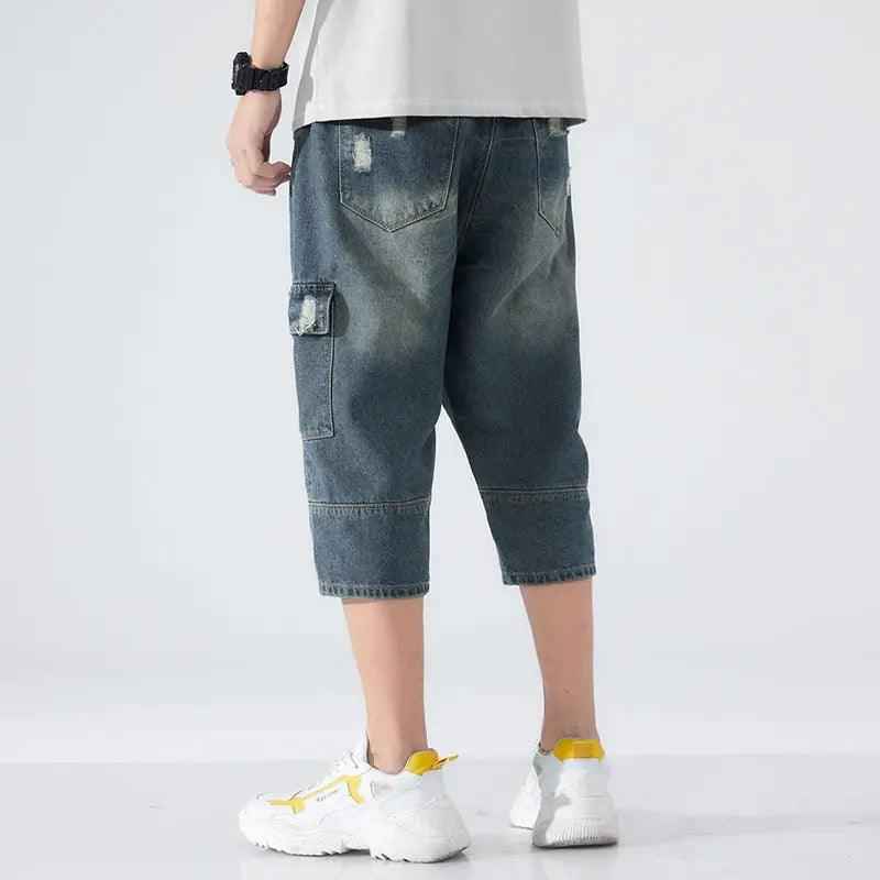 Loose Elastic Waist Cropped Jeans - MRC STOREbottomsMy StoreLoose Elastic Waist Cropped JeansMRC STORECJYD189142301AZ28Picture Color