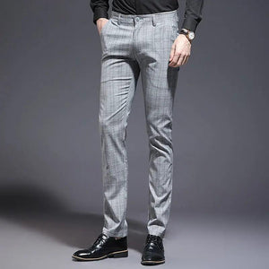 Slim Fit Plaid Pants - MRC STOREbottomsMy StoreSlim Fit Plaid Pants - MRC STOREMRC STORECJNSXZHL00135-662Grey check-28662Grey check28