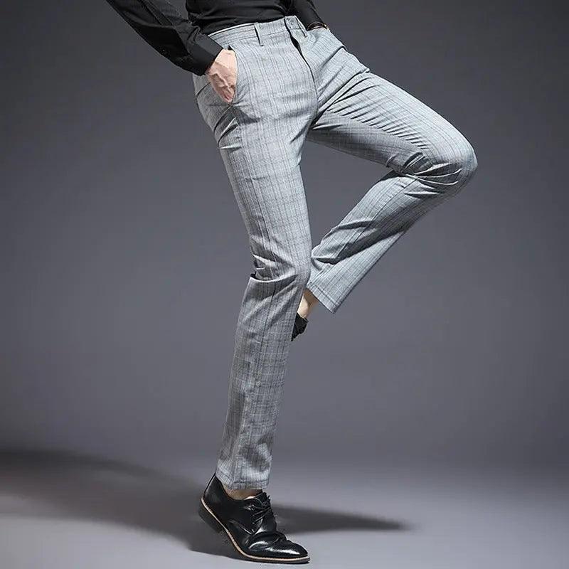 Slim Fit Plaid Pants - MRC STOREbottomsMy StoreSlim Fit Plaid Pants - MRC STOREMRC STORECJNSXZHL00135-662Grey check-28662Grey check28