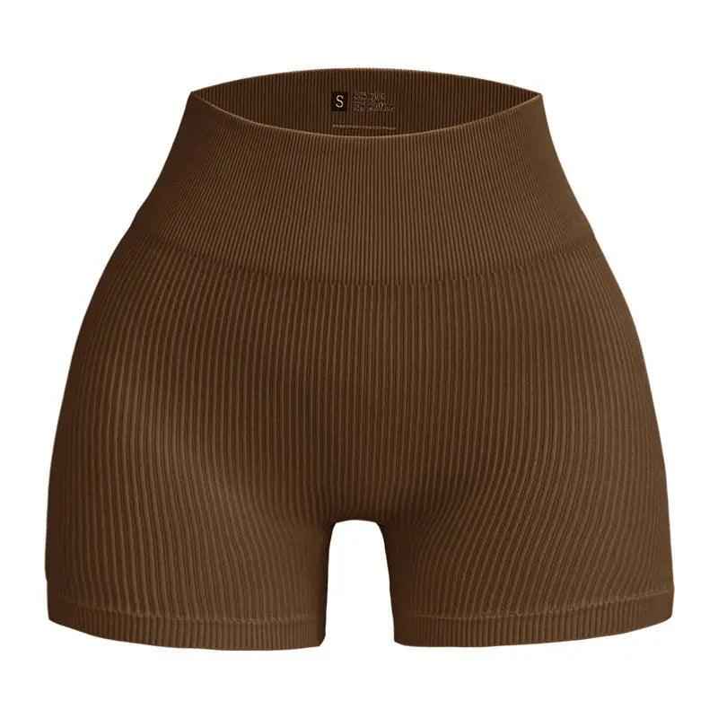 Seamless Thread Yoga Shorts - MRC STOREbottomsMy StoreSeamless Thread Yoga ShortsMRC STORECJDK203708409IRLight CoffeeL Code