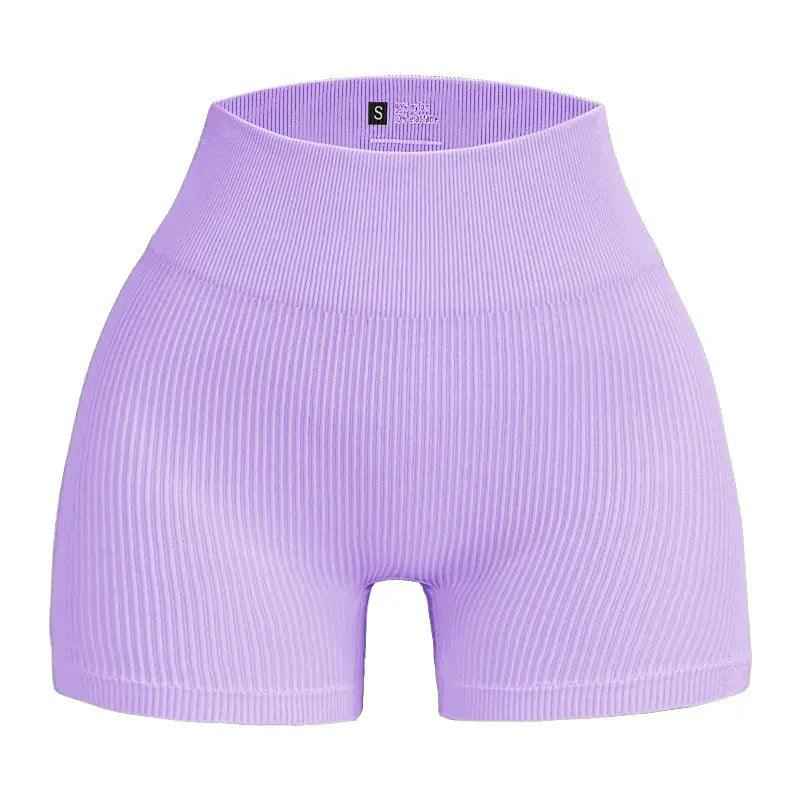 Seamless Thread Yoga Shorts - MRC STOREbottomsMy StoreSeamless Thread Yoga ShortsMRC STORECJDK203708430DWLight PurpleL Code
