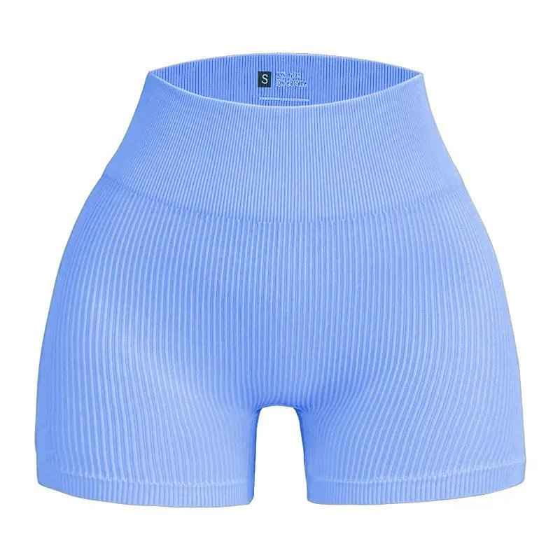 Seamless Thread Yoga Shorts - MRC STOREbottomsMy StoreSeamless Thread Yoga ShortsMRC STORECJDK203708433GTSky BlueL Code