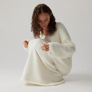 V - Neck Sweater Suit - MRC STOREbottomsMy StoreV - Neck Sweater Suit - MRC STOREMRC STORECJLS212076809IRApricotL