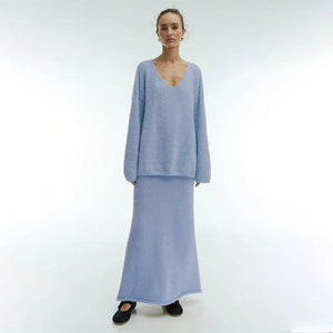 V - Neck Sweater Suit - MRC STOREbottomsMy StoreV - Neck Sweater Suit - MRC STOREMRC STORECJLS212076806FUPinkL