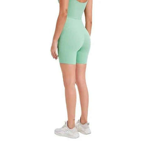 Wear Free high waist fitness pants in beans brown, stylish and comfortable workout bottoms from My Store.
