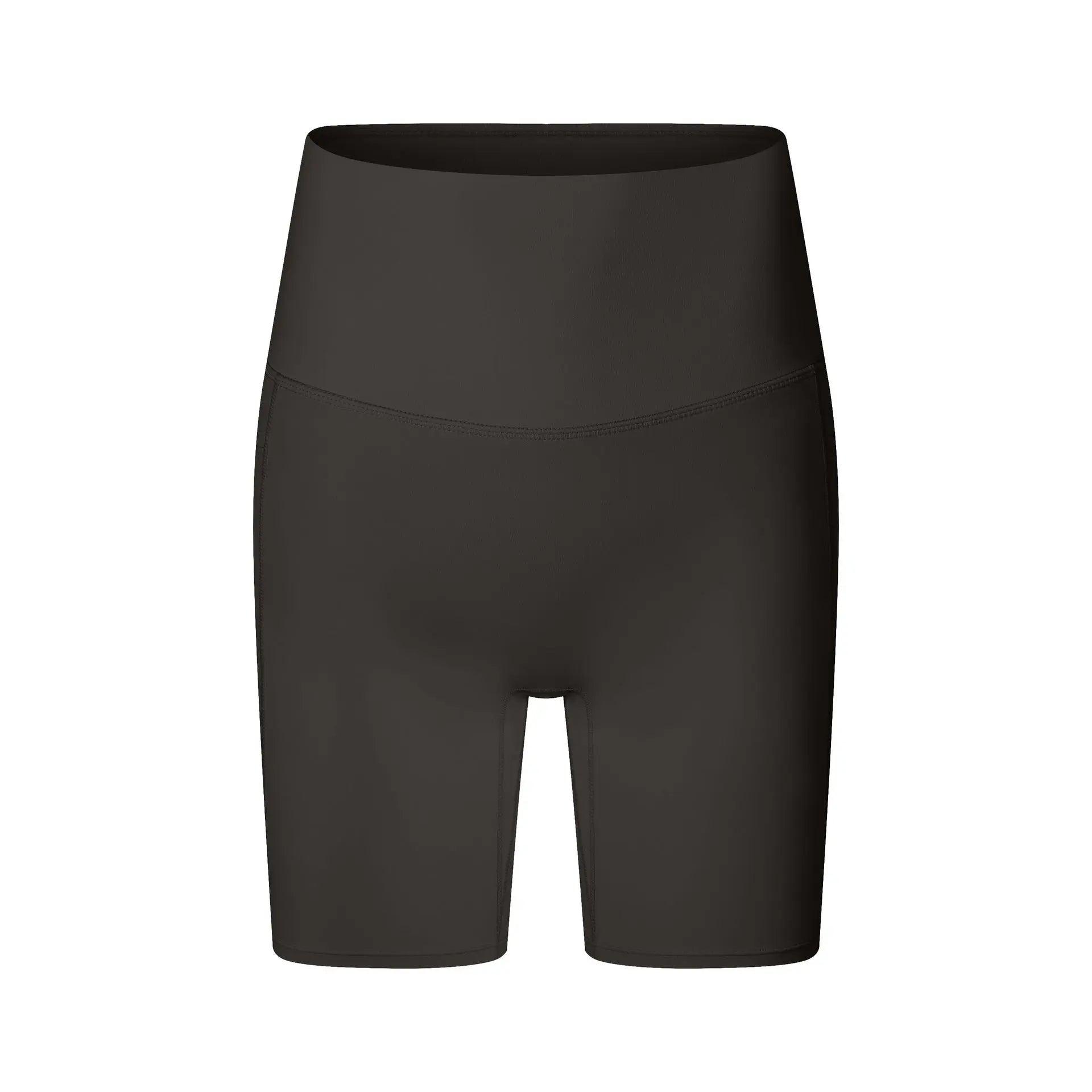 Wear Free high waist fitness pants in beans brown, stylish and comfortable workout bottoms from My Store.