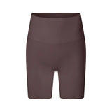Wear Free high waist fitness pants in beans brown, stylish and comfortable workout bottoms by My Store.