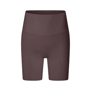 Wear Free high waist fitness pants in beans brown, stylish and comfortable workout bottoms by My Store.