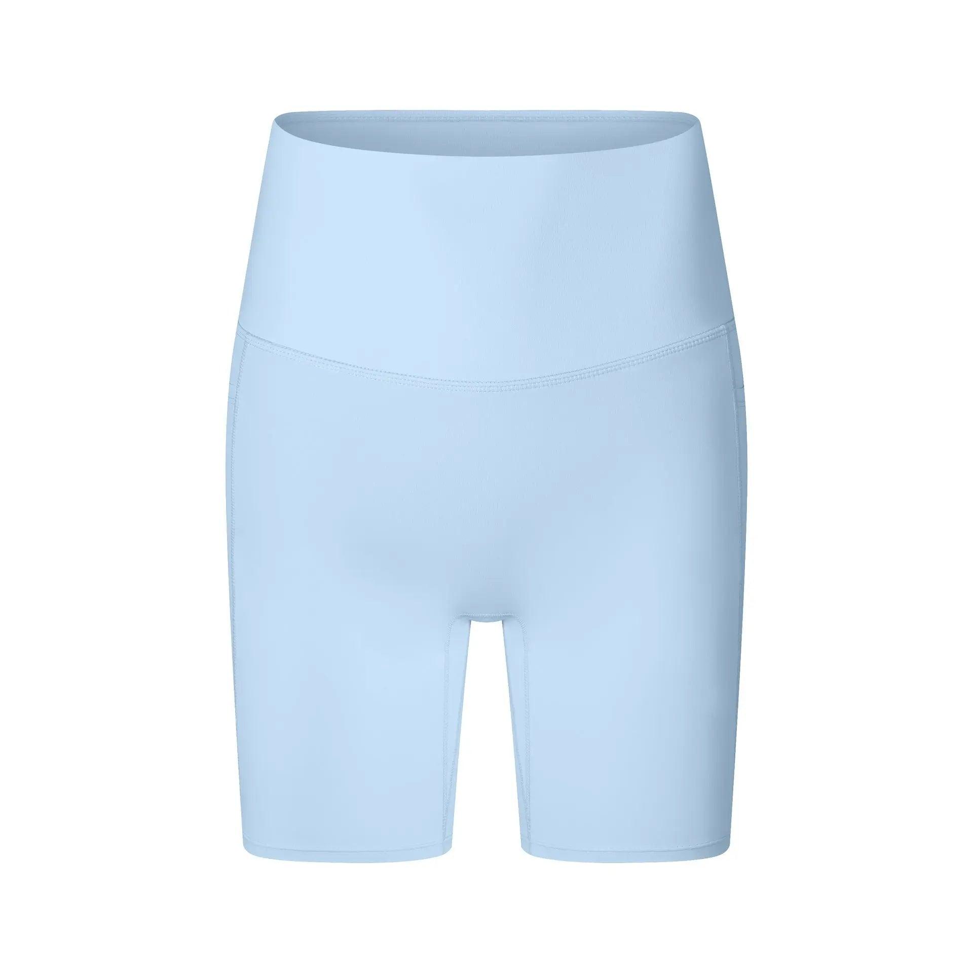 Wear Free high waist fitness pants in beans brown, designed for comfortable workout bottoms by My Store.