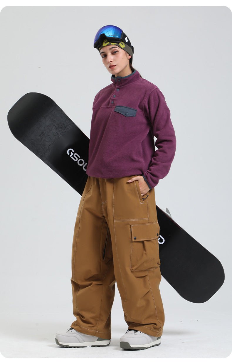 Ski Pants Unisex - Waterproof Wide Leg - MRC STOREbottomsMy StoreSki Pants Unisex - Waterproof Wide LegMRC STORECJYD230831709IRBlackL