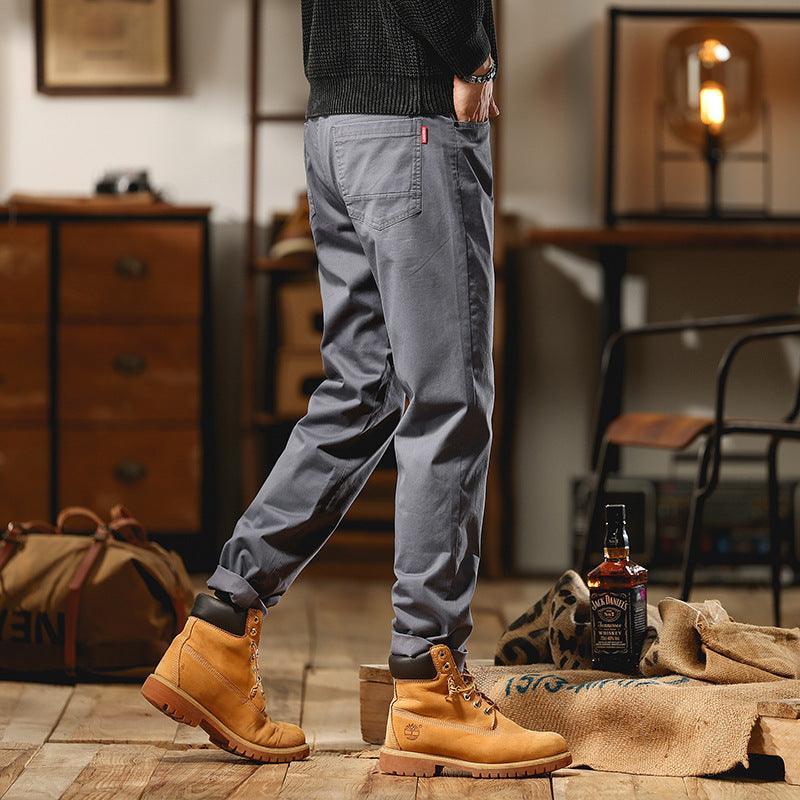 Solid Color Business Style Slim - Fitting Long Pants - MRC STOREbottomsMy StoreSolid Color Business Style Slim - Fitting Long Pants - MRC STOREMRC STORECJXX214211801AZBlack28