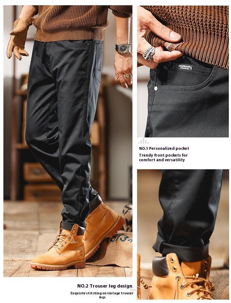 Solid Color Business Style Slim - Fitting Long Pants - MRC STOREbottomsMy StoreSolid Color Business Style Slim - Fitting Long Pants - MRC STOREMRC STORECJXX214211801AZBlack28