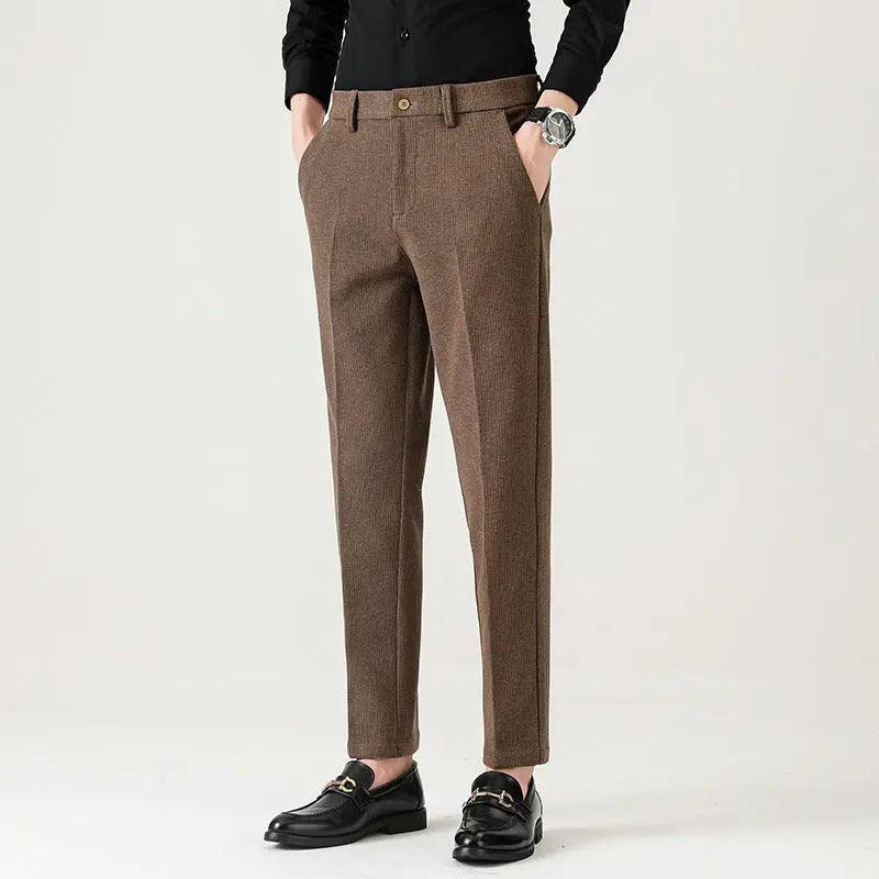 Woolen Men's Casual Stretch Suit Pants - MRC STOREbottomsMy StoreWoolen Men's Casual Stretch Suit Pants - MRC STOREMRC STORECJXX196447519SHDark Khaki Cloth Color28