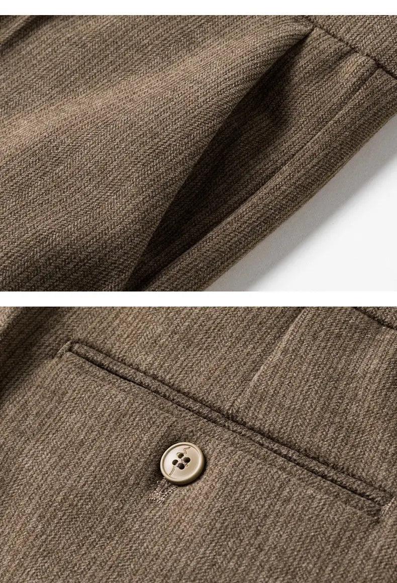 Woolen Men's Casual Stretch Suit Pants - MRC STOREbottomsMy StoreWoolen Men's Casual Stretch Suit Pants - MRC STOREMRC STORECJXX196447519SHDark Khaki Cloth Color28