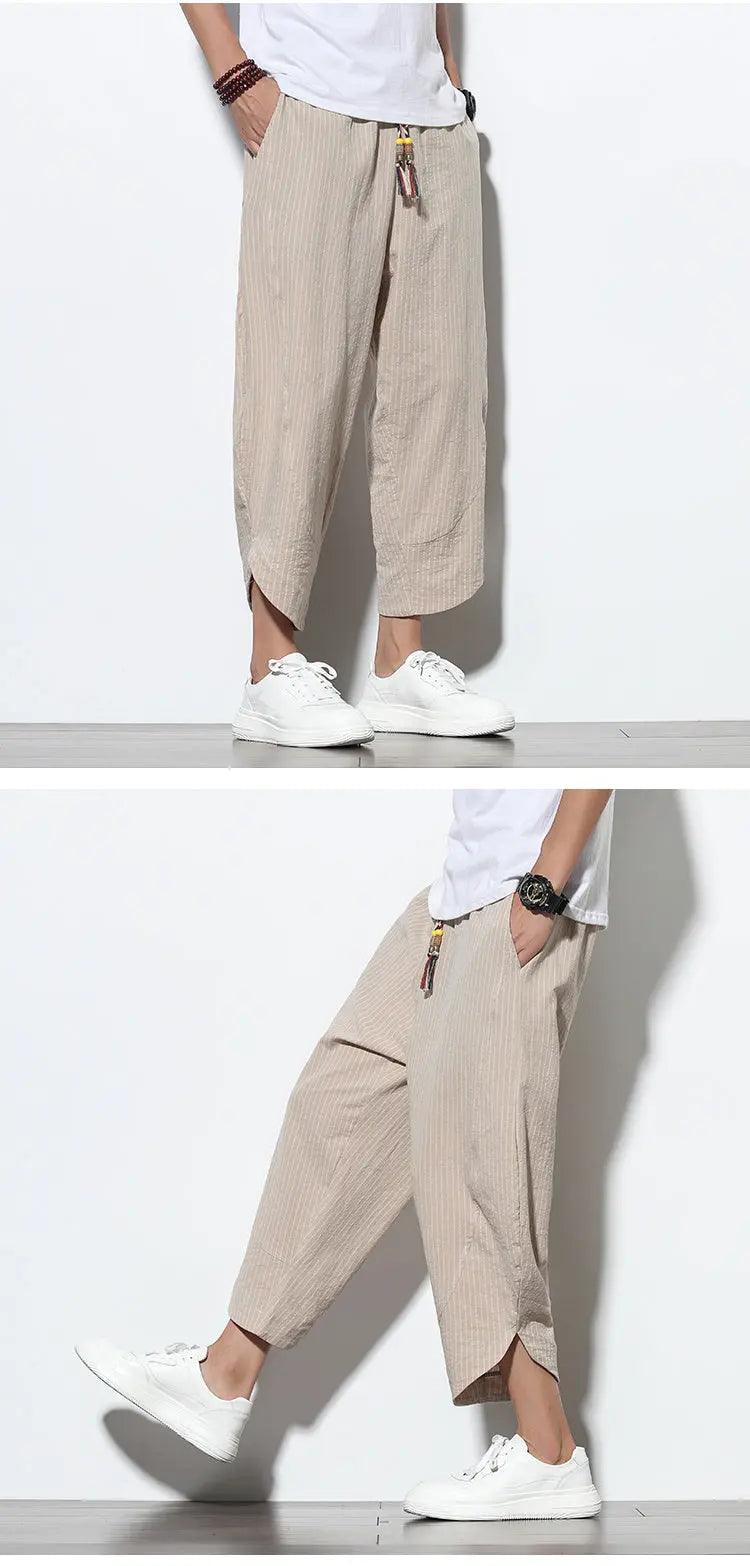 Chinese Style Cotton Linen Harem Pants - MRC STOREbottomsMy StoreChinese Style Cotton Linen Harem Pants - MRC STOREMRC STORECJHL105889904DWKhaki2XL