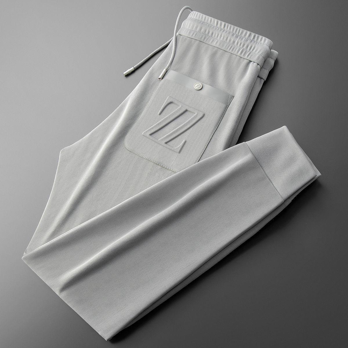 Embroidered Sports Style Casual Pants with ZZ Letters - MRC STOREbottomsMy StoreEmbroidered Sports Style Casual Pants with ZZ Letters - MRC STOREMRC STORECJXX213054825YBGray2XL