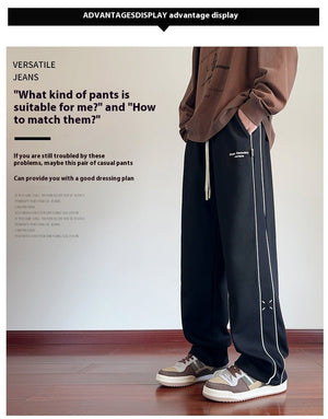 Men’s Casual Pants - Striped Straight Fit - MRC STOREbottomsMy StoreMen’s Casual Pants - Striped Straight Fit My Store MRC STORECJXX232902804DWWhite Flower Gray2XL
