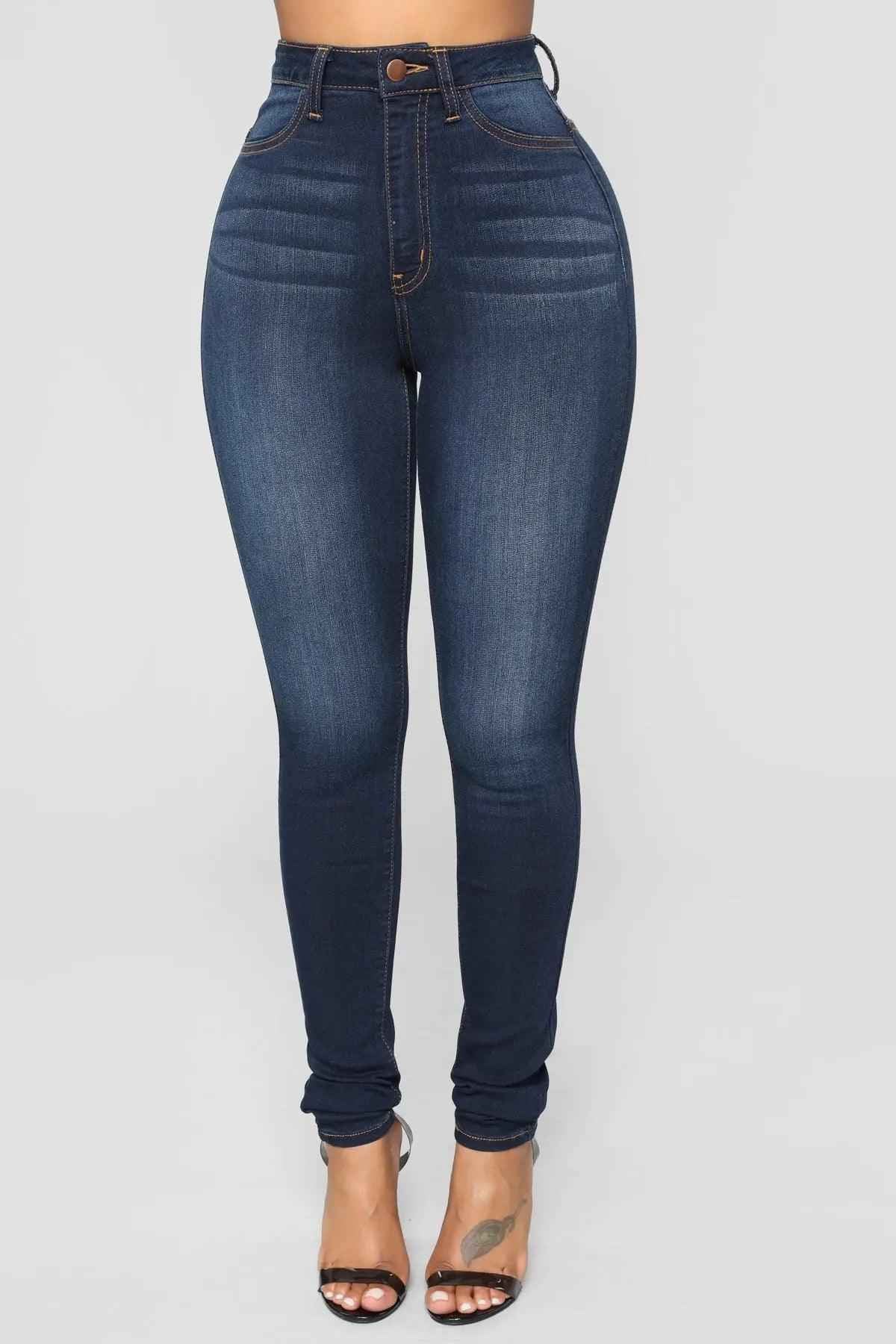 Ultra High Waist Skinny Pants - MRC STOREbottomsMy StoreUltra High Waist Skinny PantsMRC STORECJNZ209949605EVDark Blue2XL