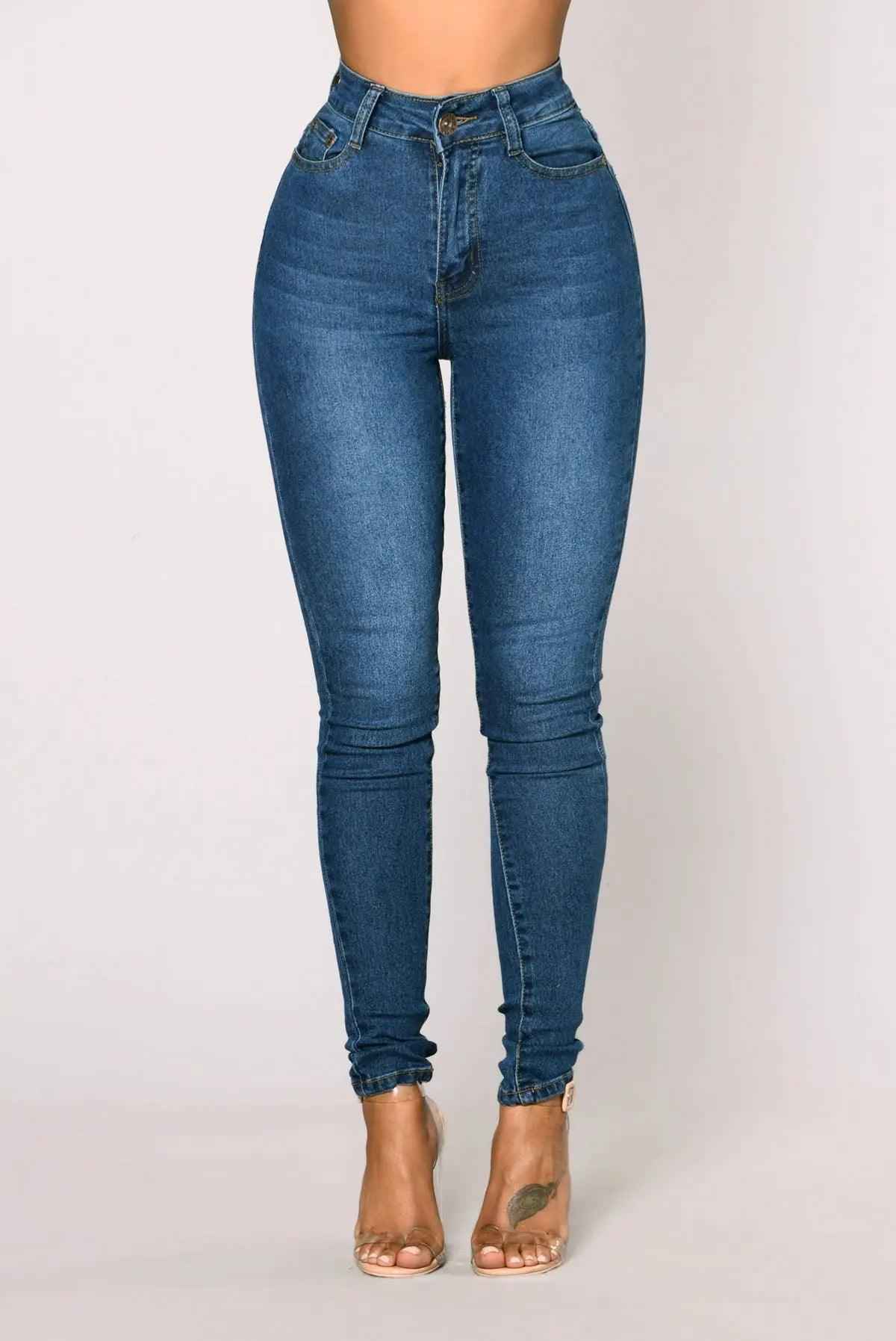 Ultra High Waist Skinny Pants - MRC STOREbottomsMy StoreUltra High Waist Skinny PantsMRC STORECJNZ209949615OLLight Blue2XL