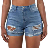 Washed & Frayed Casual Shorts - MRC STOREbottomsMy StoreWashed & Frayed Casual ShortsMRC STORECJNZ205208410JQLight Blue2XL