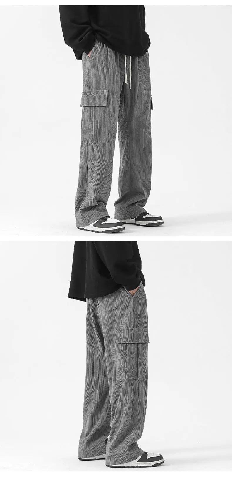 Loose Corduroy Cargo Pants - MRC STOREbottomsMy StoreLoose Corduroy Cargo Pants - MRC STOREMRC STORECJXX195859818RIBlack3XL