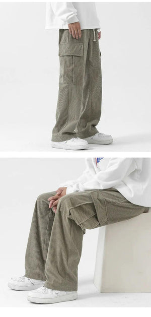 Loose Corduroy Cargo Pants - MRC STOREbottomsMy StoreLoose Corduroy Cargo Pants - MRC STOREMRC STORECJXX195859818RIBlack3XL