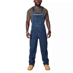 Work jeans With Shoulder Straps - MRC STOREbottomsMy StoreWork jeans With Shoulder StrapsMRC STORECJXX207777506FUDark Blue4XL