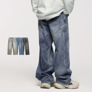 Fashion Street Loose Casual Pants for Men - Straight Fit - MRC STOREbottomsMy StoreFashion Street Loose Casual Pants for Men - Straight Fit My Store MRC STORECJXX232423503CXBlack And GrayL