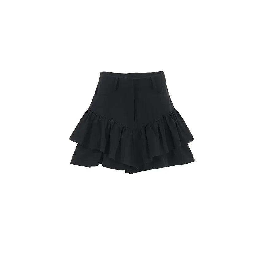High Waist Lotus Leaf Skirt - MRC STOREbottomsMy StoreHigh Waist Lotus Leaf Skirt - MRC STOREMRC STORECJQZ208478903CXBlackL