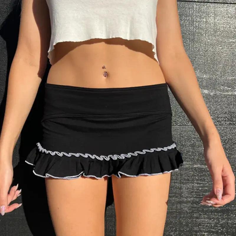 Ruffled Street Mini Skirt - MRC STOREbottomsMy StoreRuffled Street Mini Skirt - MRC STOREMRC STORECJQZ211541003CXBlackL