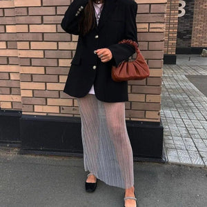 See through Pleated Fashion Skirt - MRC STOREbottomsMy StoreSee through Pleated Fashion Skirt - MRC STOREMRC STORECJQZ206047406FUBlackL